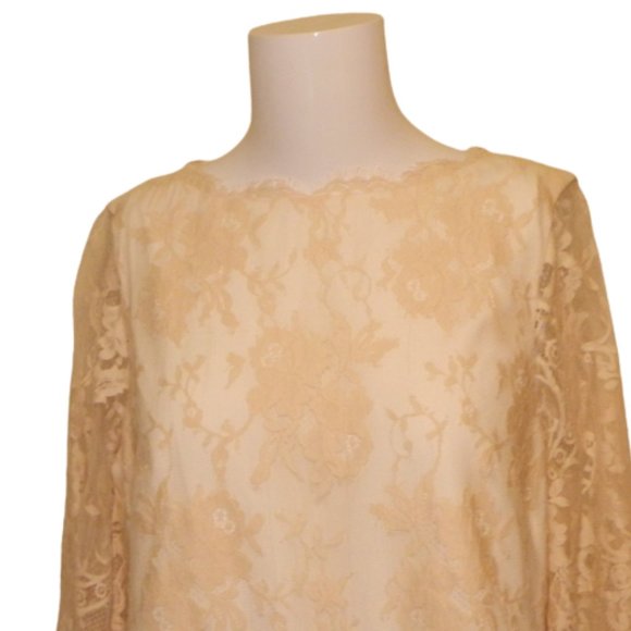 Ted Baker $335 Laavia Wide Sleeve Lace Dress Shell Sz 3 NWT! - Picture 4 of 6